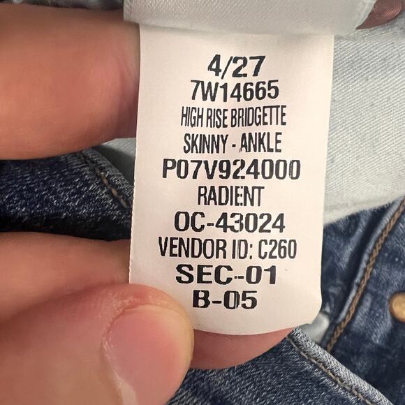 Lucky Brand Womens 4/27 Bridgette Boho Western Y2K High Rise Button Fly Jeans - Picture 9 of 12